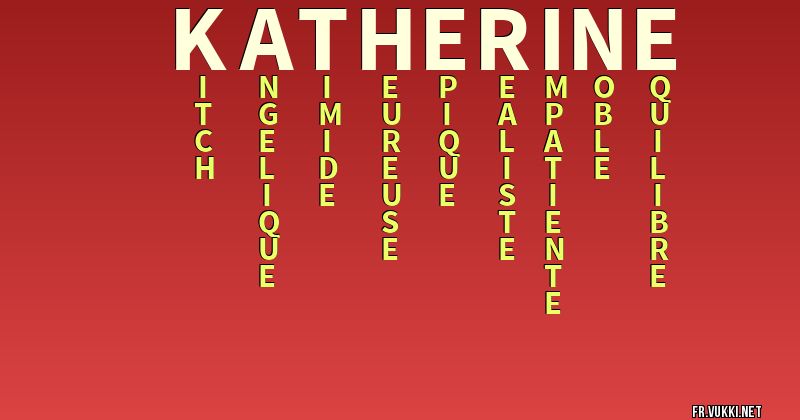 Signification du nom katherine - ¿Que signifie ton nom?