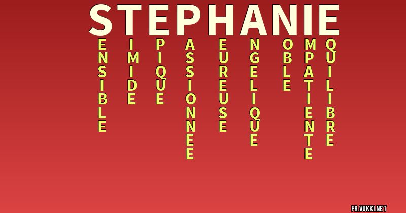 Signification du nom stéphanie - ¿Que signifie ton nom?