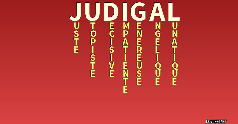 Signification du nom judigaël - ¿Que signifie ton nom?