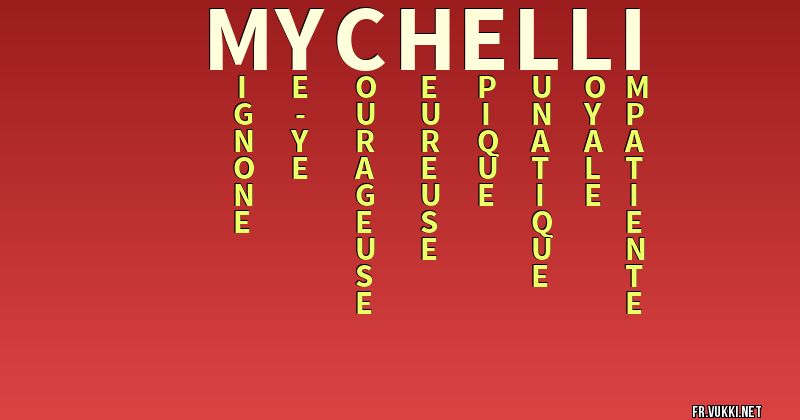 Signification du nom mychelli - ¿Que signifie ton nom?