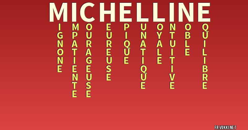 Signification du nom michelline - ¿Que signifie ton nom?