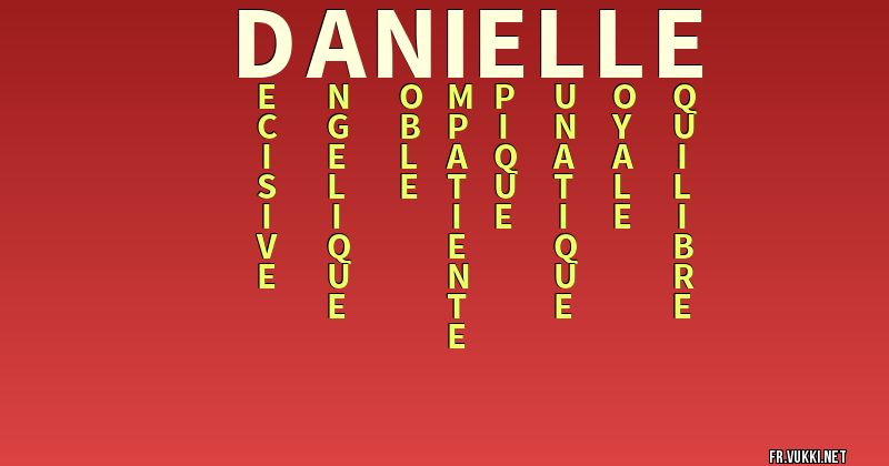 Signification du nom danielle - ¿Que signifie ton nom?