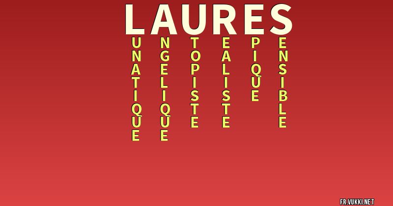 Signification du nom laures - ¿Que signifie ton nom?