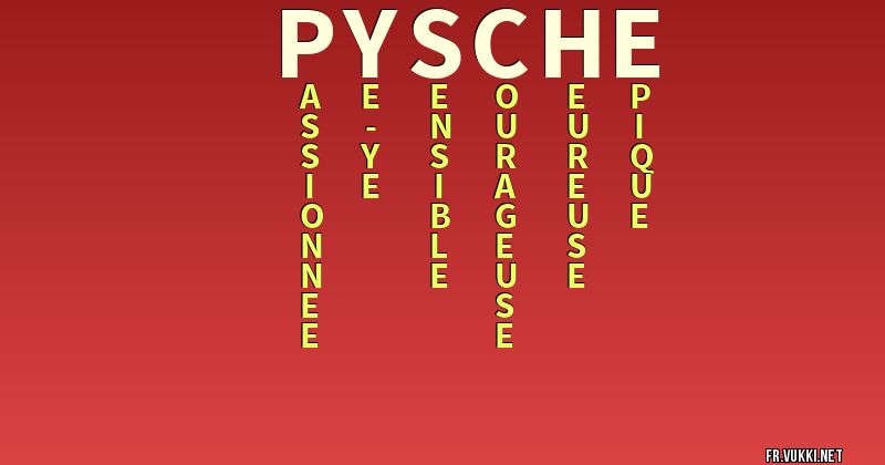 Signification du nom pysche - ¿Que signifie ton nom?