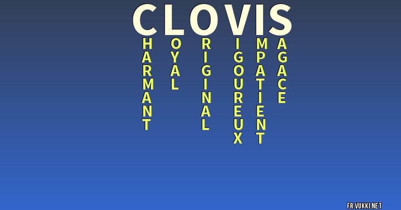 Signification du nom clovis - ¿Que signifie ton nom?