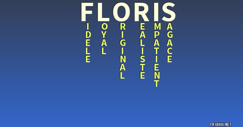 Signification du nom floris - ¿Que signifie ton nom?