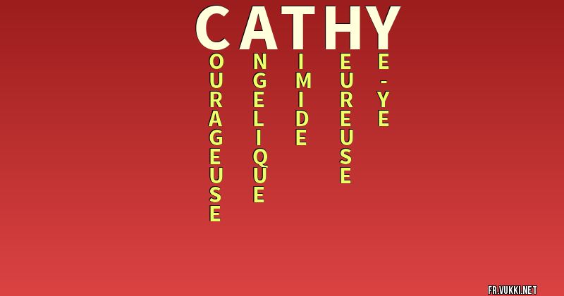 Signification du nom cathy - ¿Que signifie ton nom?