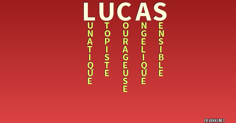 Signification du nom lucas - ¿Que signifie ton nom?