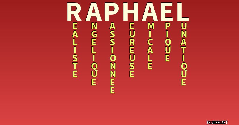Signification du nom raphael - ¿Que signifie ton nom?