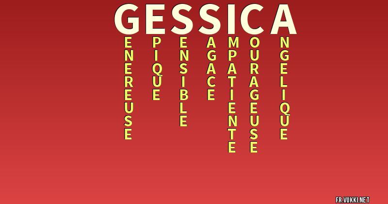 Signification du nom gessica - ¿Que signifie ton nom?
