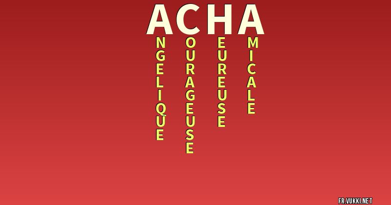 Signification du nom aïcha - ¿Que signifie ton nom?