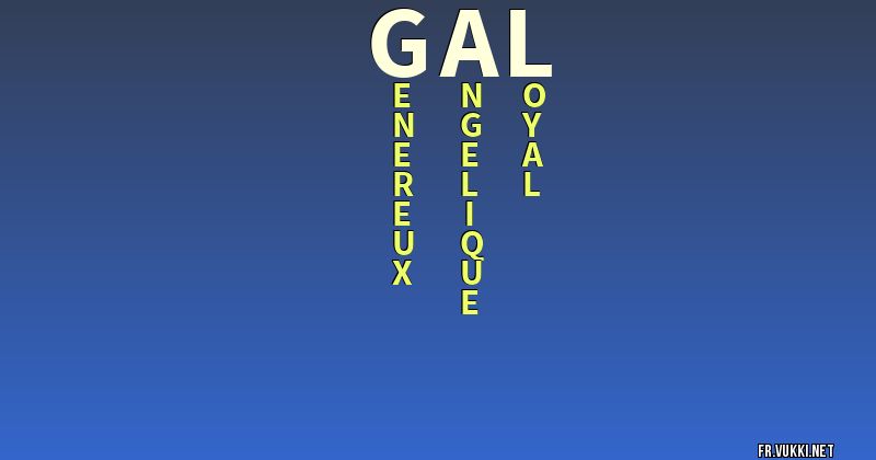 Signification du nom gaël - ¿Que signifie ton nom?