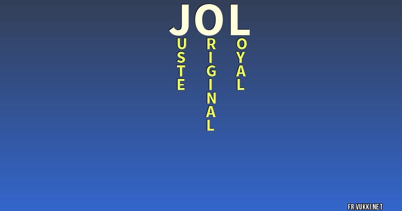 Signification du nom joël - ¿Que signifie ton nom?