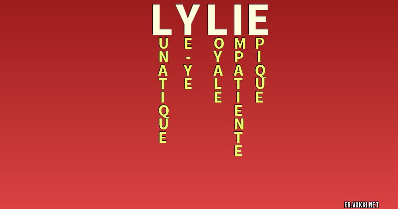 Signification du nom lylie - ¿Que signifie ton nom?