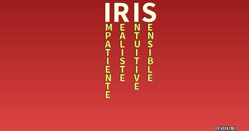 Signification du nom iris - ¿Que signifie ton nom?
