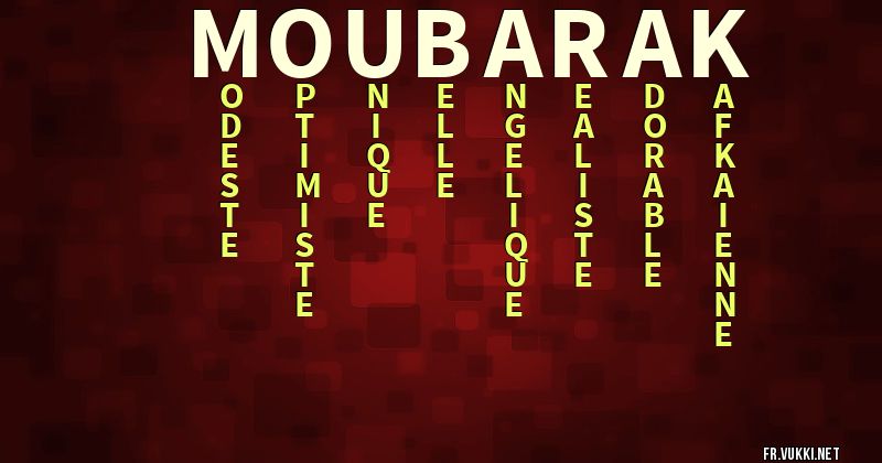 Signification du prénom moubarak - ¿Que signifie ton prénom?