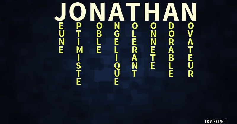 Signification du prénom jonathan - ¿Que signifie ton prénom?