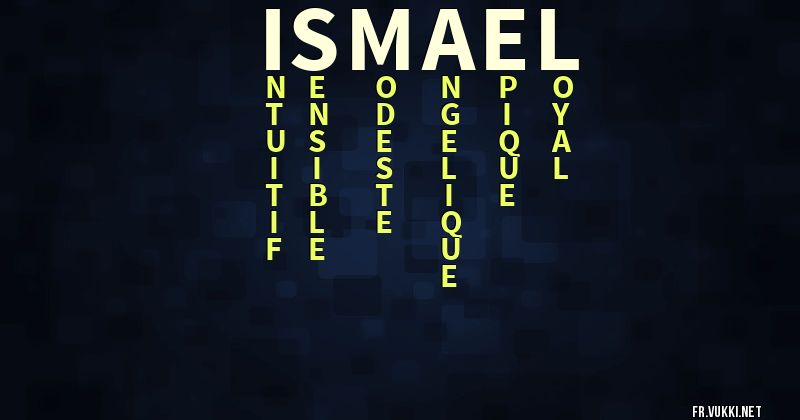 Signification du prénom ismael - ¿Que signifie ton prénom?