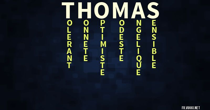Signification du prénom thomas - ¿Que signifie ton prénom?