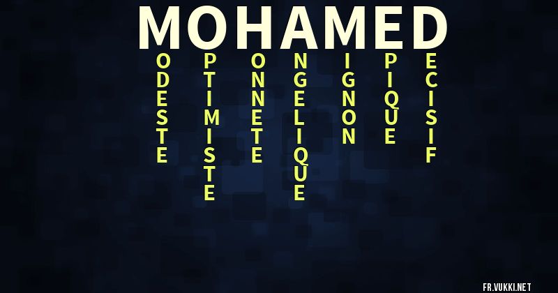 Signification du prénom mohamed - ¿Que signifie ton prénom?