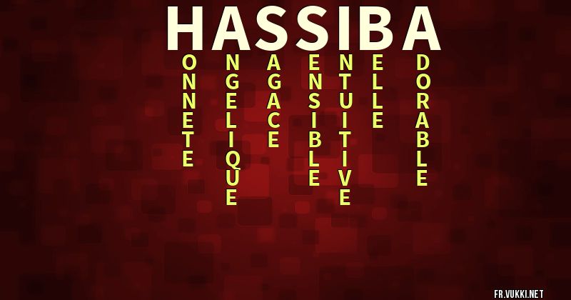 Signification du prénom hassiba - ¿Que signifie ton prénom?